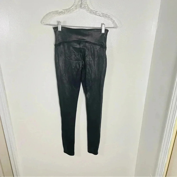 SPANX Faux Leather Leggings Black Small - Picture 3 of 7
